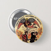Friedensbotschaft - Knopf Button (Vorne & Hinten)