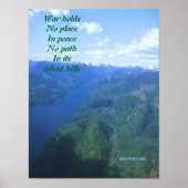 Friedensbotschaft Poster (Vorne)