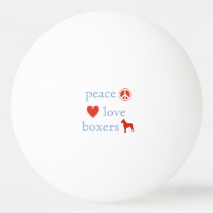 Friedensboxer für die Liebe Tischtennisball
