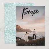 Friedensbriefe Weihnachten Religiöse Fotokarte (Vorne/Hinten)