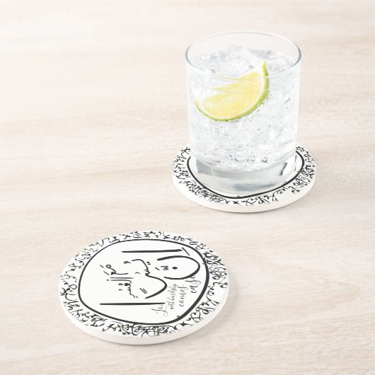 Friedensbringer Getränkeuntersetzer (Seite)