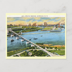Friedensbrücke, Buffalo 1924 Vintage Postkarte