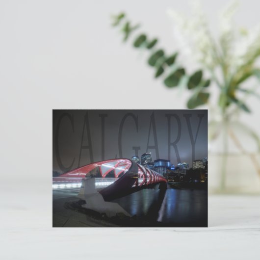 Friedensbrücke, Calgary Postkarte (Stehend Vorderseite)
