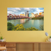 Friedensbrücke und Stadtbild Leinwanddruck (Insitu (Wohnzimmer))