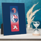 Friedenscorps-Taubenschild Fotoplatte (Seite)