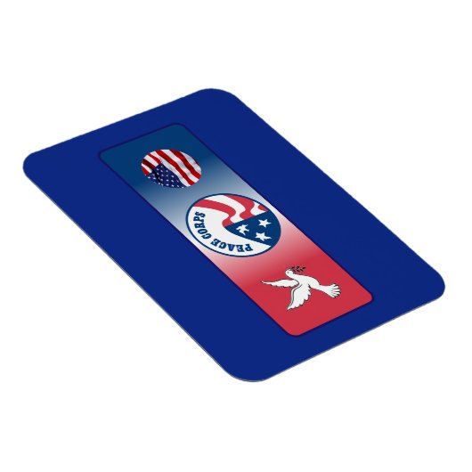 Friedenscorps-Taubenschild Magnet (Rechte Seite)