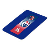 Friedenscorps-Taubenschild Magnet (Linke Seite)