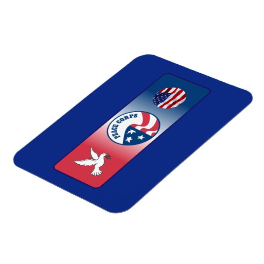 Friedenscorps-Taubenschild Magnet (Linke Seite)