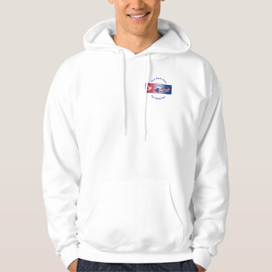 Friedenscorps-Taubenschild-Shirt Hoodie (Vorderseite)