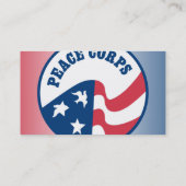 Friedenscorps-Taubenschild Visitenkarte (Rückseite)