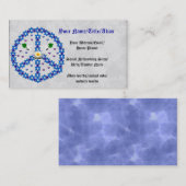 Friedensdavidsstern Visitenkarte (Vorne/Hinten)