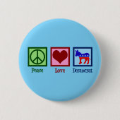 Friedensdemokratie Liebe Button (Vorderseite)