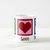 Friedensdemokratie Liebe Kaffeetasse (Mittel)