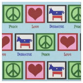 Friedensdemokratie Liebe Stoff (Nahaufnahme)