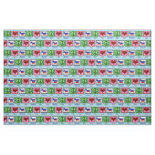 Friedensdemokratie Liebe Stoff (Fat Quarter (45,7 x 55,9 cm))
