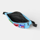 Friedensdemokratin Donkey Niedlich Blue Liebe Bauchtasche (Offen)