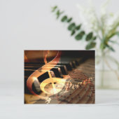 Friedensdove Klavierlehrer Weihnachts PostCard Feiertagspostkarte (Stehend Vorderseite)