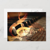 Friedensdove Klavierlehrer Weihnachts PostCard Feiertagspostkarte (Vorne/Hinten)