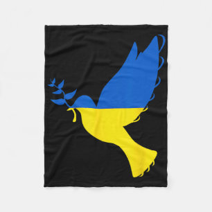 Friedensdove Ukraine. Steh mit der Ukraine. Unters Fleecedecke