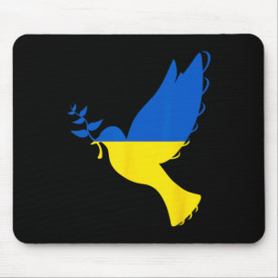 Friedensdove Ukraine. Steh mit der Ukraine. Unters Mousepad