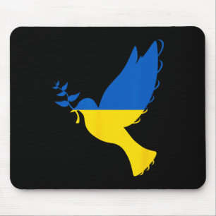 Friedensdove Ukraine. Steh mit der Ukraine. Unters Mousepad