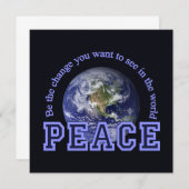 Friedenseinladung, anpassen einladung (Vorne/Hinten)