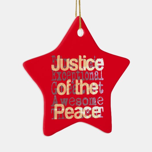 Friedensexpertin Keramik Ornament (Rechts)