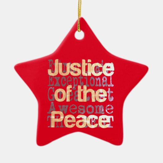 Friedensexpertin Keramik Ornament (Vorne)