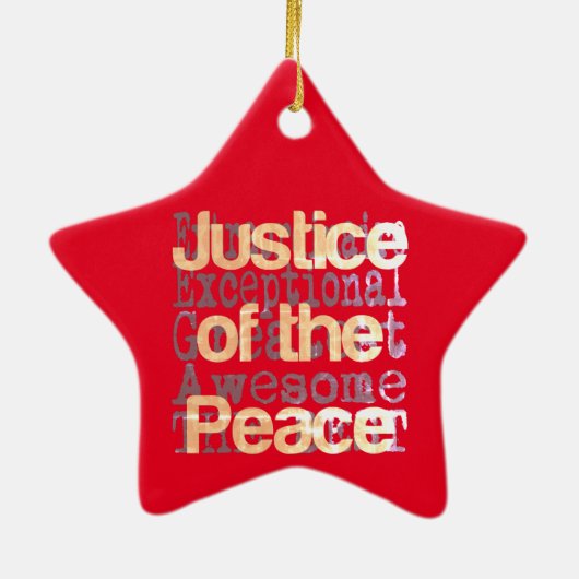 Friedensexpertin Keramik Ornament (Hinten)