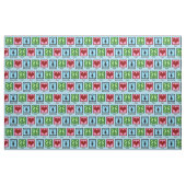 Friedensfahrräder Liebe Stoff (Fat Quarter (45,7 x 55,9 cm))