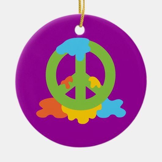Friedensfarbe Keramikornament (Vorne)