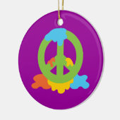Friedensfarbe Keramikornament (Links)