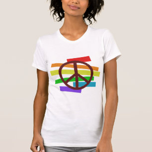 Friedensfarbflagge Stoff ähnlich T-Shirt