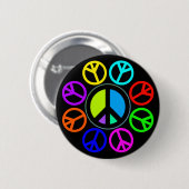 FRIEDENSfarbrad Button (Vorne & Hinten)