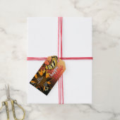 Friedensferien Sterne Grüße Geschenkanhänger (Mit Garn)