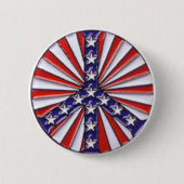 Friedensflagge Button (Vorderseite)