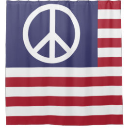 Friedensflagge der Vereinten Staaten Duschvorhang