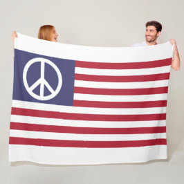 Friedensflagge der Vereinten Staaten Fleecedecke