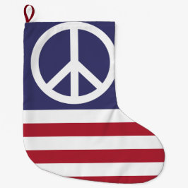 Friedensflagge der Vereinten Staaten Großer Weihnachtsstrumpf
