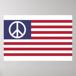 Friedensflagge der Vereinten Staaten Poster