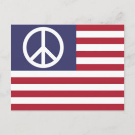 Friedensflagge der Vereinten Staaten Postkarte