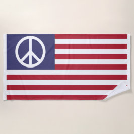 Friedensflagge der Vereinten Staaten Strandtuch