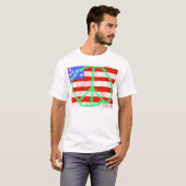 Friedensflagge durch Frank Moore T-Shirt (Vorne ganz)