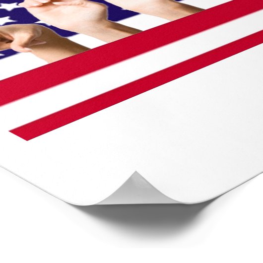 Friedensflagge in ASL Poster (Ecke)