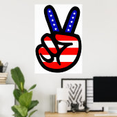 Friedensflagge Poster (Heimbüro)