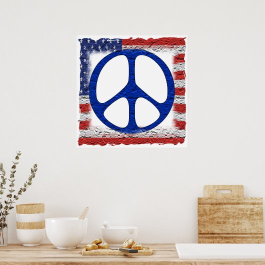 Friedensflagge Poster (Küche)