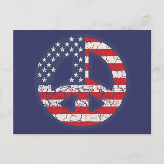 Friedensflagge Postkarte (Vorderseite)