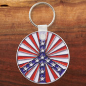 Friedensflagge Schlüsselanhänger (Vorderseite)