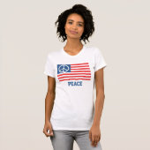 Friedensflagge T-Shirt (Vorne ganz)