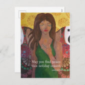 Friedensfotografie Feiertagspostkarte (Vorne/Hinten)